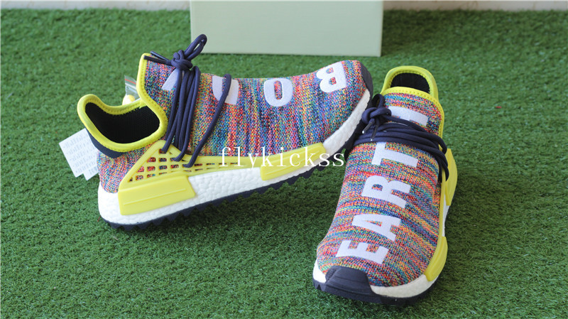 Final Version Pharrell Williams X Adidas NMD Human Race Rainbow Multicolor